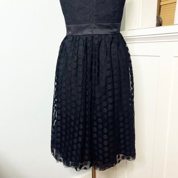 White House Black Market Polka Dot Tulle Strapless Fit & Flare Dress 8 NWT - Picture 8 of 11